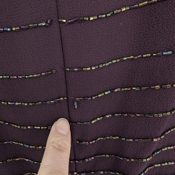 Cameron Blake by Mon Cheri Formal Dress Beaded Mother of the Bride Long Sleeve - Picture 9 of 9